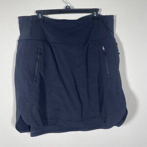 ATHLETA Fairway 18" Golf Skort Skirt Black 1X Athleisure Tennis!